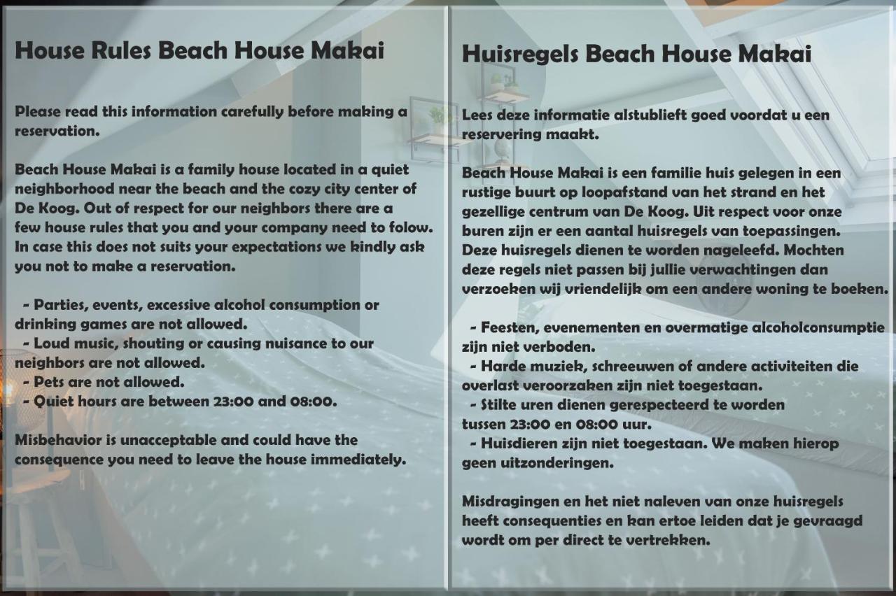 Beach House Makai - Family House With Finnish Sauna, 2 Bathrooms And Only Minutes From The Beach De Koog  Buitenkant foto